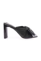 DGN 1306 Women's Bow Heeled Slippers Black