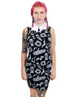 ženska haljina TOO FAST - SRIJEDA ADDAMS - NOĆ VJEŠTICA L