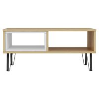 Livetastic KONFERENČNÝ STOLÍK, biela, farba duba, kompozitné drevo, 90/60/41,1 cm