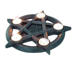 Leuchter (Dekoration) Pentagram Tealights