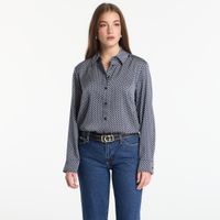 Koszula Michael Kors Satin Ls Shirt Midnight Blue S