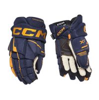 Rukavice CCM Tacks XF SR, Senior, 14", tmavo modrá-žltá