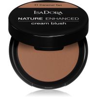 IsaDora Nature Enhanced Cream Blush kompaktes Rouge mit Pinsel und Spiegel Farbton 41 Caramel Tan 3 g