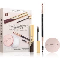 Anastasia Beverly Hills Full & Feathered Brow Kit Mini set za obrvi Dark Brown odtenek