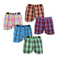 5PACK pánské trenky Styx sportovní guma vícebarevné (5B102630) M