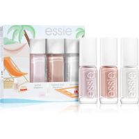 essie mini triopack summer комплект лак за нокти цвят ballet slippers, topless and barefoot, marshmallow