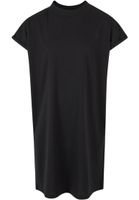 Extended Shoulder dress for girls - black