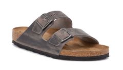 Birkenstock Arizona Natural Leather Oiled Narrow Fit Unisex - Sandály Birkenstock - Hnědá - 1027026-7.5 - Size: 7.5