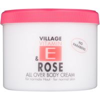Village Vitamin E Rose Κρέμα σώματος χωρίς paraben 500 μλ