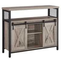Boxxx KOMODA, čierna, sivohnedá, 100/80/33 cm