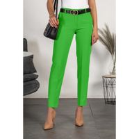 Elegante Lange Hose Mit Geradem Bein Tordina, Hellgrün