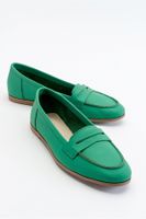 LuviShoes F02 Women's Green Skin Women's Flats