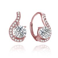 Olivie Romantické strieborné náušnice ROSE 7724