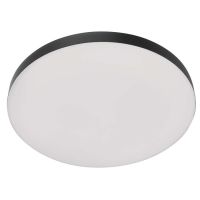 LED přisazené svítidlo DIONI kruhové, černé, 18W, se změnou CCT