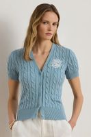 Lauren Ralph Lauren sveter na gombíky dámsky bavlnený