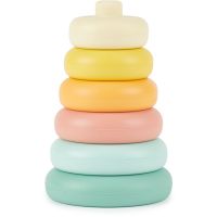 Bieco Silicone Stacking Tower Tropical Vibes piramīda-gredzens 12 m+ 6 gab.