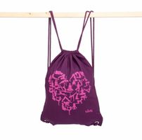 Bodhi Yoga Bodhi pamučna vrećica s printom 45 x 35 cm Boja: ljubičasta