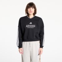 Bluza adidas W Tiro Cut 3 Stripes Fleece Sweatshirt Black/ White XS