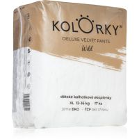 Kolorky Deluxe Velvet Pants Wild jednorazové plienkové nohavičky veľkosť XL 12-16 Kg 17 ks