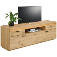 Linea Natura NÍZKA KOMODA, farba duba, 192,6/63,9/49,8 cm