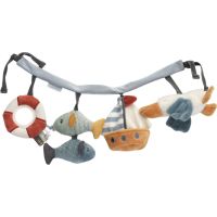 Little Dutch Stroller Toy Chain Sailors Bay kontrastná závesná hračka Sailors Bay 1 ks