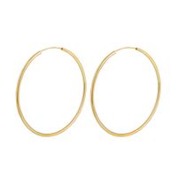 Olivie Strieborné 5cm KRUHY GOLD 7090