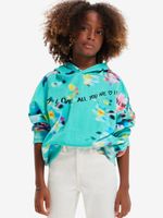 Desigual Flores Sweatshirt Kinder Grün