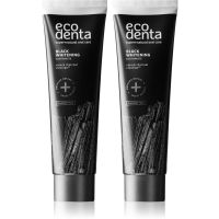 Ecodenta Expert Black Whitening crna zubna pasta za izbjeljivanje bez fluorida 2x100 ml