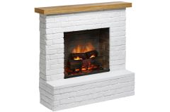 Tagu elektrický krb Rolf Brick White - Powerflame 2, 1400 W, LED