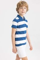 DEFACTO Boy Regular Fit Polo Neck Pique Short Sleeved Polo T-Shirt