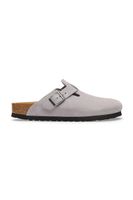 Birkenstock papuci mocasini din piele întoarsă Boston Suede Leather