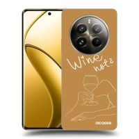 Silikónový čierny obal pre Realme 12 Pro 5G - Wine not