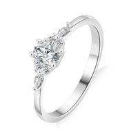 Olivie Strieborný prsteň MOISSANITE 9839 Velikost prstenů: 7 (EÚ: 54-56)