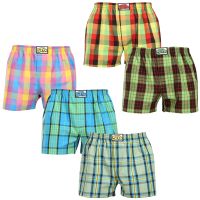5PACK pánské trenky Styx klasická guma vícebarevné (5A110105) XL