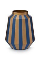 Pip Studio vază decorativă Stripes Navy-Gold 24 x 29 cm