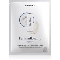 KORIKA FermentBeauty Hydrating Face Sheet Mask with Fermented Yogurt and Hyaluronic Acid maska nawilżająca w płacie ze sfermentowanym jogurtem i kwase