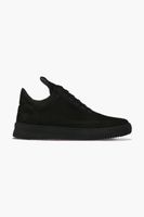Filling Pieces sneakers din piele întoarsă Low top Ripple culoarea negru, 30425441861