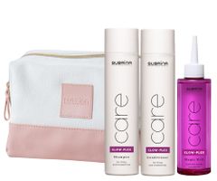 Darčeková sada pre lesk vlasov Subrina Professional Care Glow-Plex Set + kozmetická taštička zadarmo (082131) + darček zadarmo