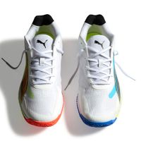 PUMA Accelerate Turbo 4 Game On Handballschuhe Unisex, Schuhe, Weiß, 35.5