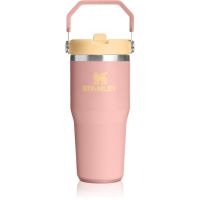 Stanley IceFlow™ Flip Straw 2.0 Tumbler θερμός από ανοξείδωτο ατσάλι Peach Rose 410 ml