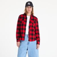 Koszula Urban Classics Ladies Turnup Checked Flanell Shirt Black/ Red S