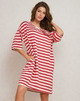 Resti Women's striped oversize midi dress