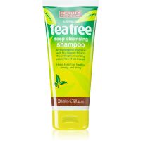 Beauty Formulas Tea Tree mélyen tisztító sampon 200 ml