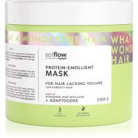 so!flow Low Porosity Hair Protein-Emollient Mask Maske für Haare ohne Volumen 400 ml