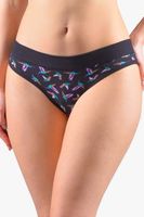 Bavlněné brazilky Gina 16173P Černá XS/S