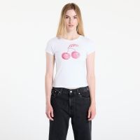 Koszulka GUESS Ss Wavy Cherry Logo R5 Tee White S