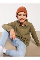 LC Waikiki Polo Neck Basic Long Sleeve Boy's T-Shirt