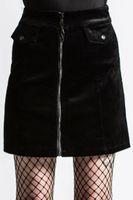 Damen-Rock KILLSTAR - Sei Haupt Cord - Schwarz L