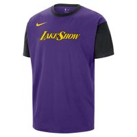 Nike NBA Los Angeles Lakers Courtside City Edition Tee - Pánske - Tričko Nike - Fialové - HJ2462-504 - Veľkosť: S