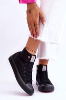 Női klasszikus magasszárú tornacipő Cross Jeans